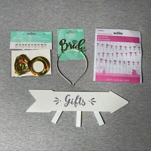 Details & Accessories Bridal Party Wall & Table Wedding Decor 4 PCS. Set